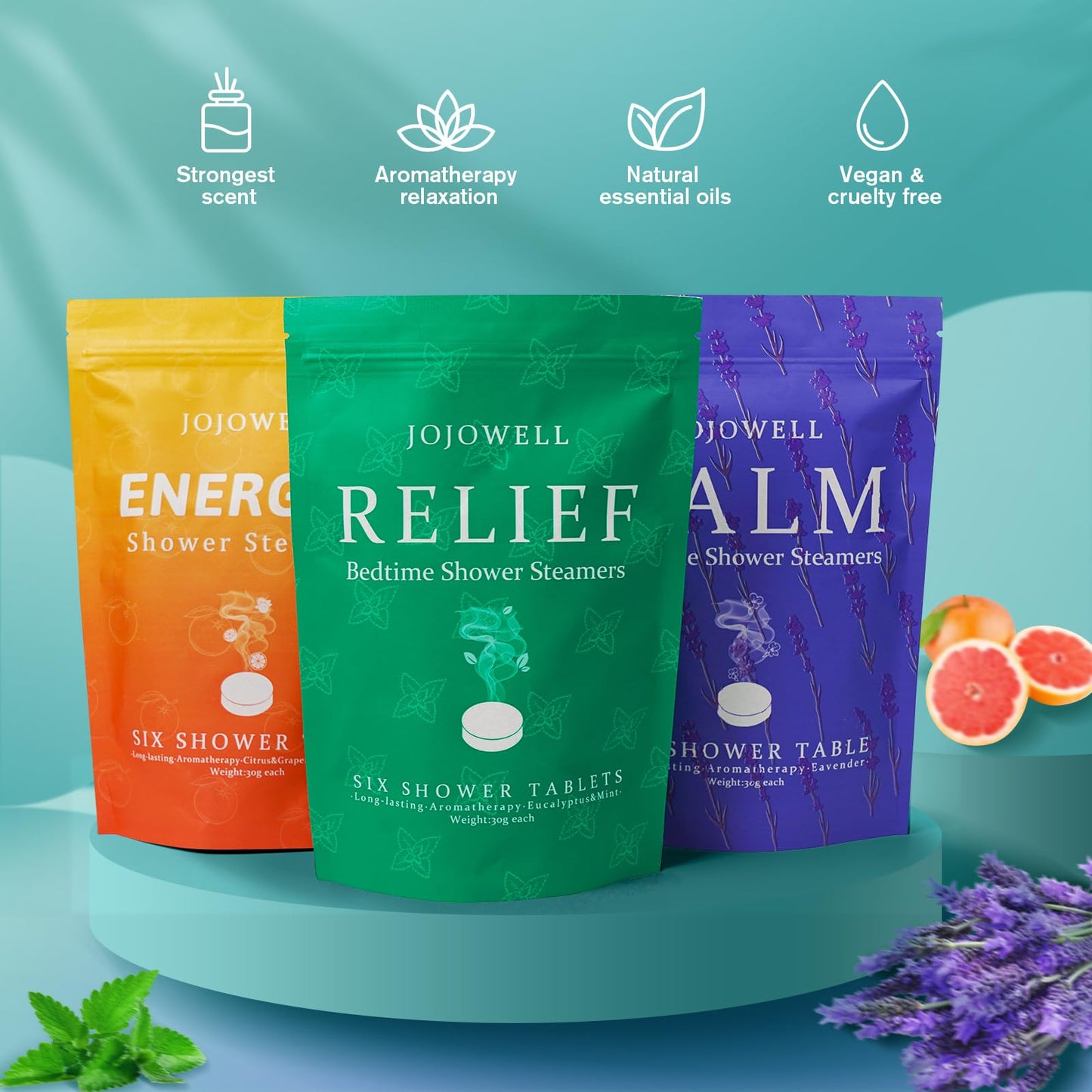 Shower Steamers Aromatherapy - 18 Pack Gifts for Women, Organic Essential Oils, Self Care, Birthday, Mothers Day Gifts for Women, Men, Mom, Dad